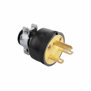 Enchufe con abrazadera Eagle 1711 250V UL/NOM Termoplástico Negro/Amarillo