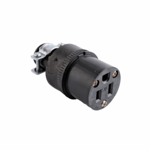 Conector con abrazadera Eagle 222 125V UL/NOM Negro