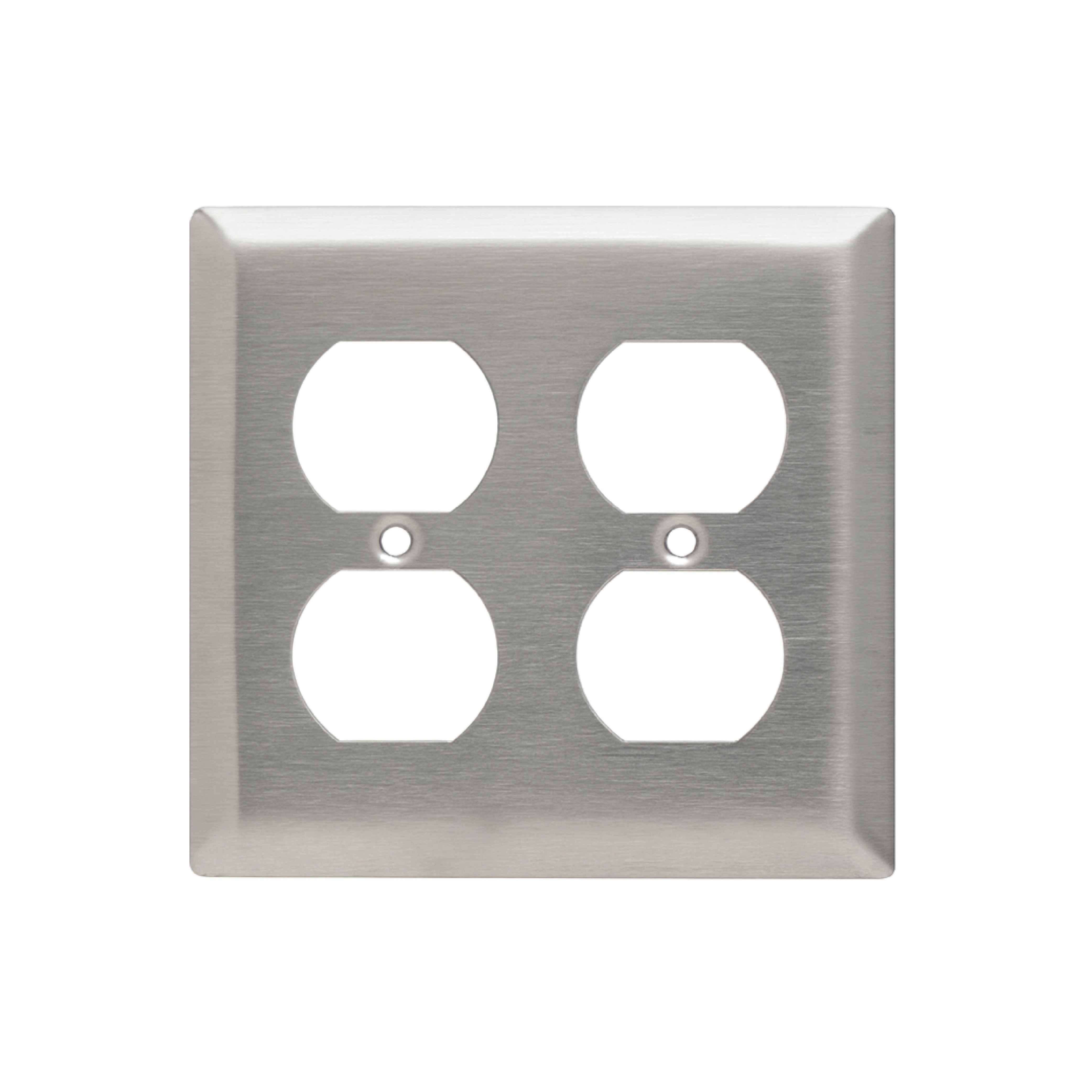 Placa para tomacorriente Legrand SS82 Cuadruple Acero